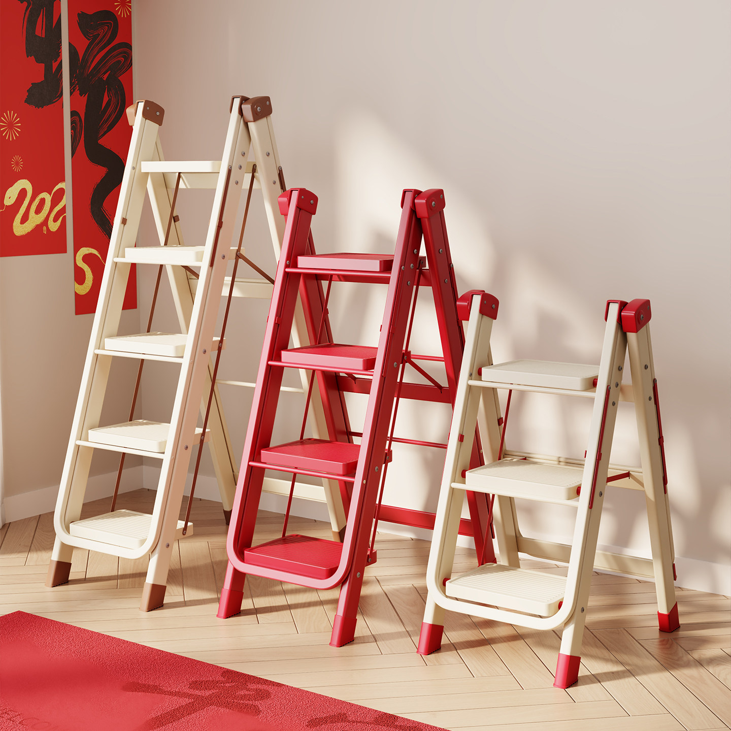 置地晾衣架梯家用折叠梯室内两用多功能晾晒便捷置物登高晾衣架梯,淘宝优惠券,粉丝福利购,淘宝优惠卷