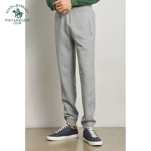 圣大保罗专柜正品男装秋冬厚款青春时尚收脚休闲裤卫裤PW18KP101M - 图1