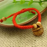 禅意阁 Детский плетеный браслет из красной нити для раннего возраста, браслет на ногу, аксессуар