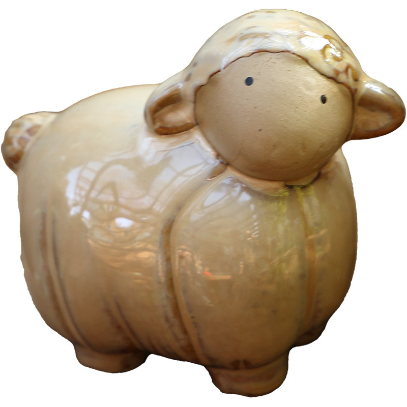 可爱治愈系羊咩咩桌面书房玄关办公位陶瓷闺蜜同事朋友送礼装饰,淘宝优惠券,粉丝福利购,淘宝优惠卷