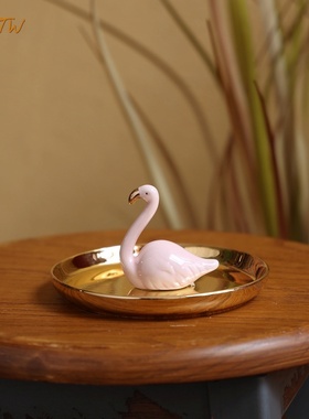 高档潮品仙人掌陶瓷收纳碟托盘