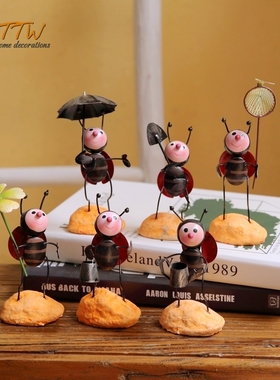 田园淘淘屋勤劳的铁艺摆件小甲虫