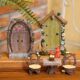 Elf home resin door table and chair succulent micro landscape decoration
