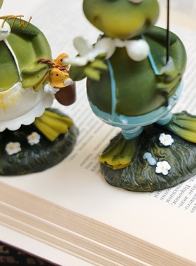 情侣青蛙可爱礼物趣味萌装饰摆件