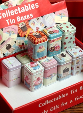 复古迷你铁盒蛋糕盒摆件