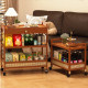 Wheeled cart multi-layer storage