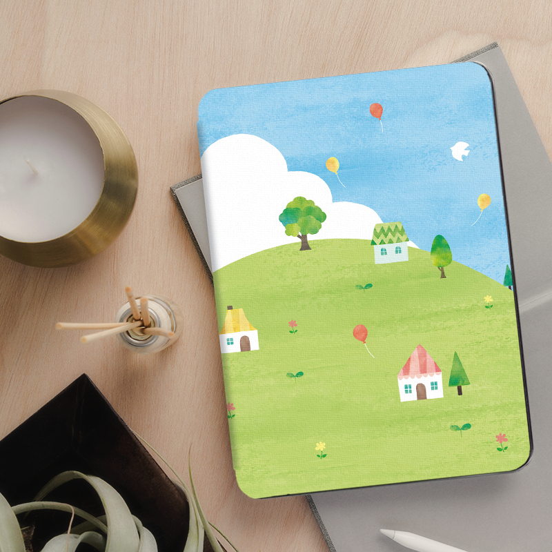 适用kindle保护套paperwhite3/4/5咪咕colorsoft壳KPW6青春版2024入门款KPW4套558磁吸休眠可爱风童话屋插画 - 图1