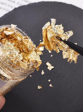 1box Gold Leaf Flakes Sequ Glitters Epoxy Resin Filling Gold