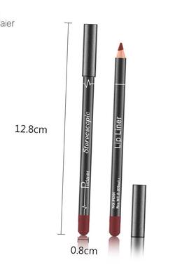 12pcs/set Matte Pencil Lip Liner Pencil Waterproof Lipliner