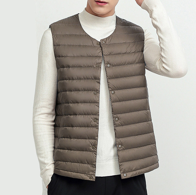 日本U库轻薄羽绒马甲男士背心无袖坎肩羽绒服保暖圆领内胆外套,淘宝优惠券,粉丝福利购,淘宝优惠卷