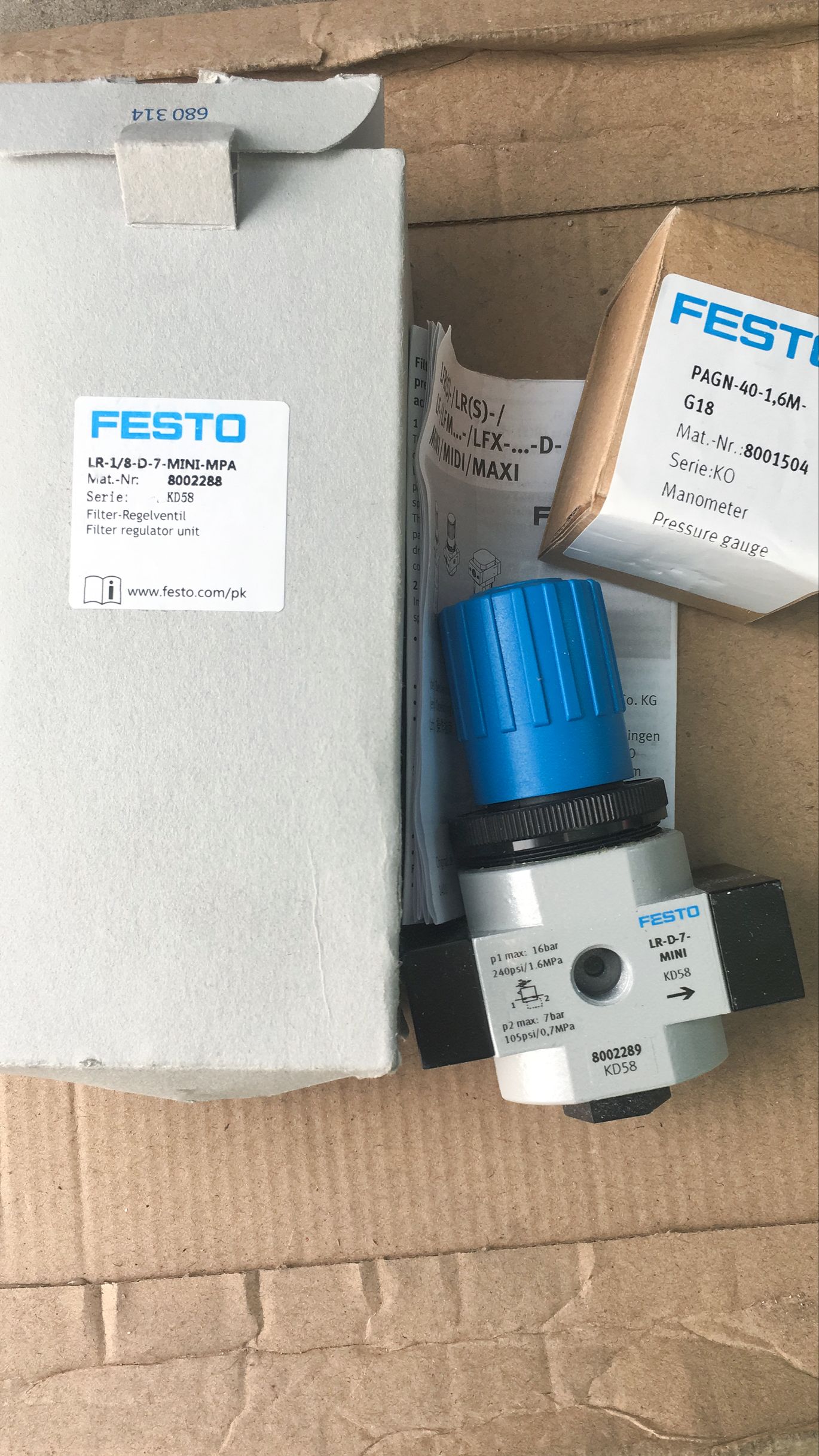 FESTO/费斯托 气源安全启动阀HE-1/4-D-MINI 162807现货 - 图1