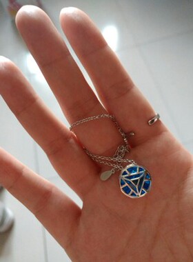 钢铁侠反应堆吊坠项链银质通用