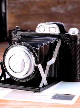 铁皮欧式复古留声机电话机模型