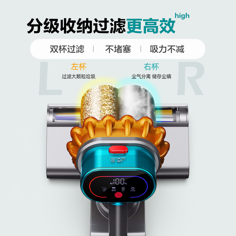 小狗除螨仪智能家用大吸力床上除螨神器紫外灯强力除螨吸尘器 G10