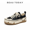 BeauToday thick-soled canvas shoes low-top sports