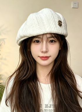秋冬韩系显脸小百搭贝雷帽女