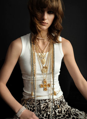 tokokkino 26春夏新款珍珠层叠多样佩戴珍珠长项链精致毛衣链百搭