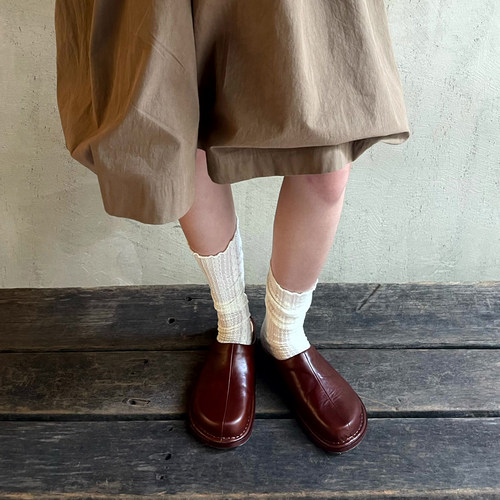 吴昕同款Afflatus3 2026新款油腊皮手工勃肯鞋拖鞋包头拖鞋女 - 图0