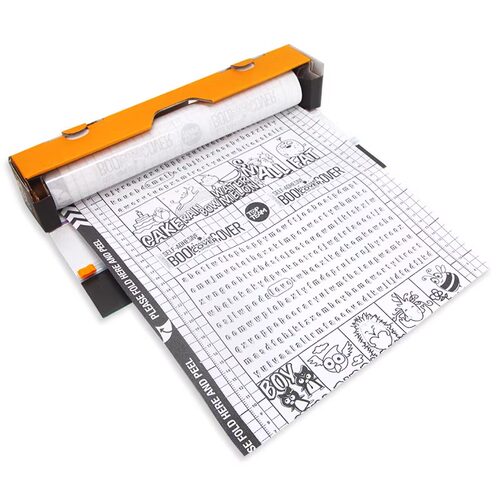 麦思考学生文具透明包书皮防水包书膜自粘书皮环保安全CPP盒装整卷滑刀书皮 - 图0