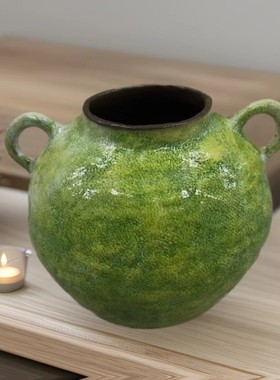 景德镇陶瓷花瓶家居客厅摆件绿植水培花瓶玄关插花茶室民宿装饰品