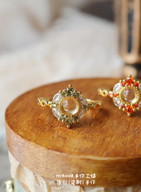 星陨森林日系复古宫廷风戒指