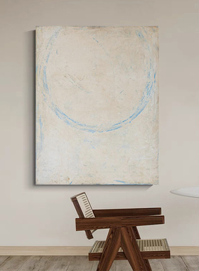 MUMO.手绘油画《初寻》侘寂风客厅装饰画卧室挂画玄关抽象艺术画