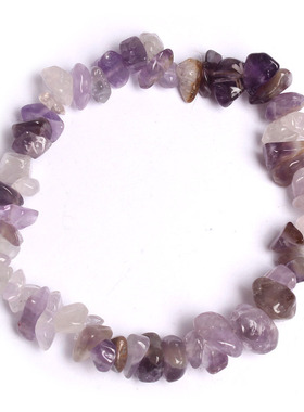 天然水晶碎石手链紫晶 厂家一手货源 工厂直销 amazon/smt/joom