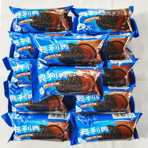 奥利奥夹心饼干48.5g小包装巧克力原味饼干碎下午茶休闲零食 - 图2
