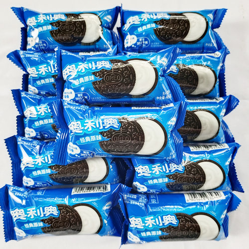 奥利奥夹心饼干48.5g小包装巧克力原味饼干碎下午茶休闲零食 - 图3