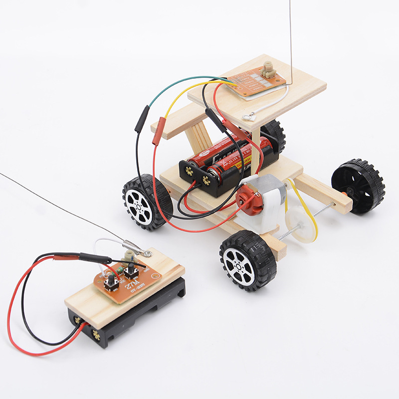 遥控车学生创新科技小制作发明电动拼装科学实验玩具diy手工材料