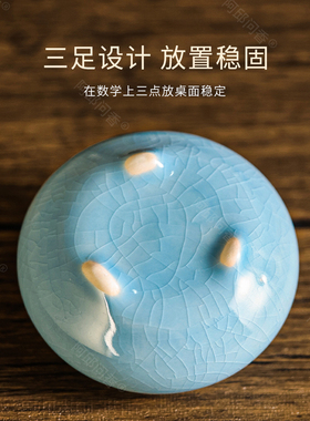陶瓷盘香炉卧室家用室内纯艾草艾柱薰香炉焚香盒铜炉檀香中式摆件