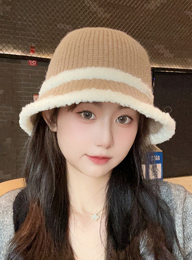 帽子女秋冬新款羊羔毛绒