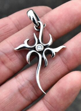 进口男女款925纯银十字架吊坠