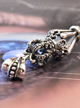 进口女士925纯银皇冠锥形钻吊坠