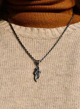 进口男女款925纯银暗黑幽冥吊坠