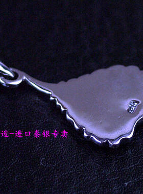 *泰国进口，女生款925纯银菩提叶吊坠