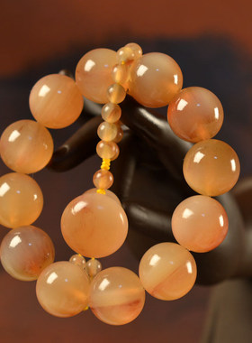 玉化西藏老羊角冰粉血猫眼佛珠手持捻珠葫芦富甲复古文玩把件男女