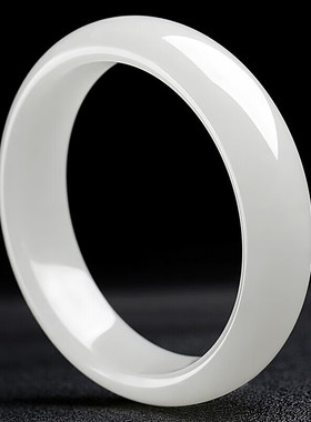 和田玉手镯白玉女款玉镯子平安镯多圈口可选联系在线客服