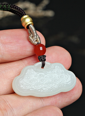 和田玉平安锁玉吊坠挂件玉佩项坠