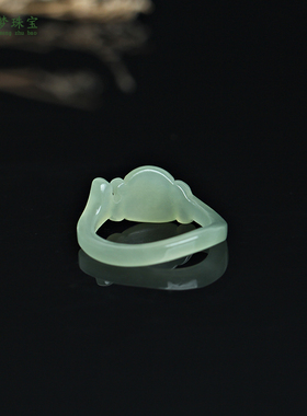 和田玉生肖猴玉戒指指环尾戒礼物