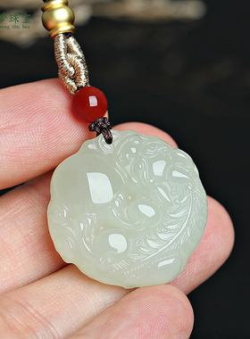 和田玉貔貅吊坠挂件玉佩男女玉佩