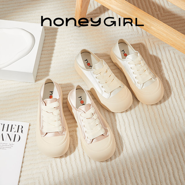 HoneyGIRL low-top round-head ugly cute casual shoes