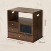Zhenmuqiyu black walnut tea set display storage cabinet