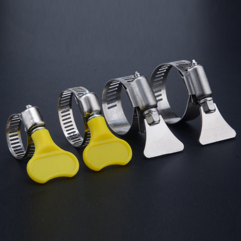 304不锈钢卡箍喉箍带手柄手拧抱箍管箍水管收紧箍圈固定夹管卡扣 - 图0