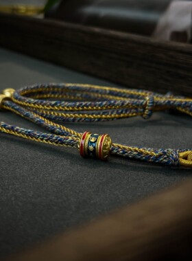 藏式手工编制吊坠绳男女佛牌可调节毛衣链饰品礼物长款饰品挂件