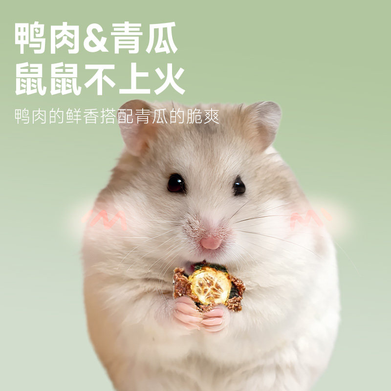 宠物零食磨牙棒鸭肉干青瓜饼零食营养粮食金丝熊专用主粮仓鼠食物,淘宝优惠券,粉丝福利购,淘宝优惠卷