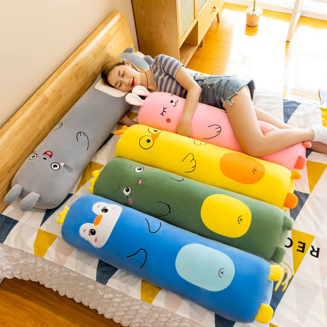Little Husky pillow sofa living room lazy long pillow side sleeping bed doll cushion birthday gift for women