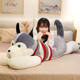 Husky bed pillow plush toy for children and girls