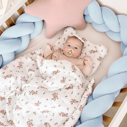 婴儿床围栏软包麻花床围挡儿童拼接床装饰品新生儿宝宝防撞条DIY - 图2