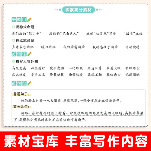 2026新同步作文三年级下册四五六年级人教版小学语文一年级二年级上册看图写话五感法小学生优秀作文大全素材积累写作技巧满分范文 - 图2